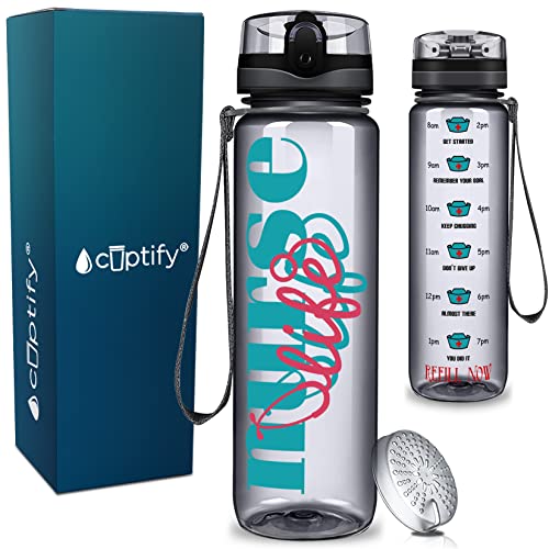 Motivational Nurse Water Bottle - Stay Hydrated in Style!