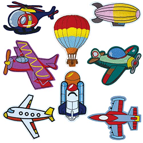Kids Plane Iron on Sew on Patches