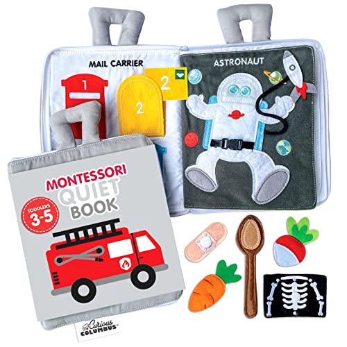 Curious Columbus Quiet Book for Toddlers - Travel Toy