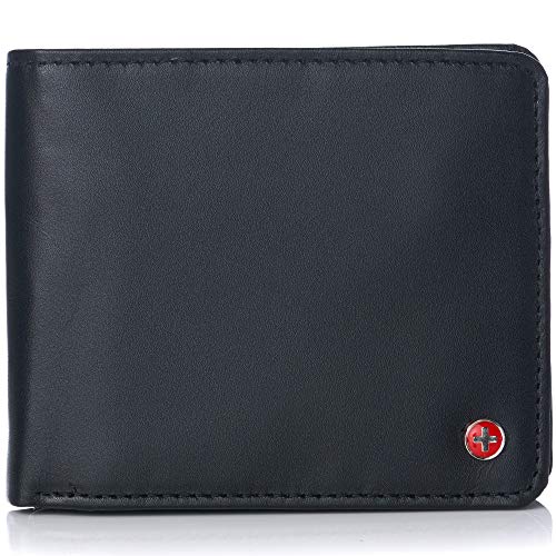 Alpine Swiss Men's Max Coin Pocket Bifold Wallet