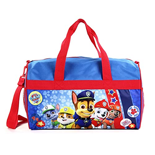 Paw Patrol Polyester Duffle Bag Kids, Blue, Large