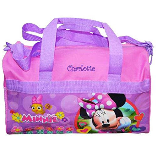 Personalized Kids Travel Duffel Bag - Pink Minnie