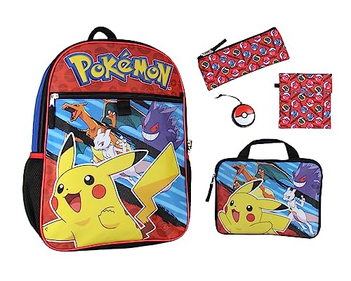 Pokemon Backpack 5PC Combo Set