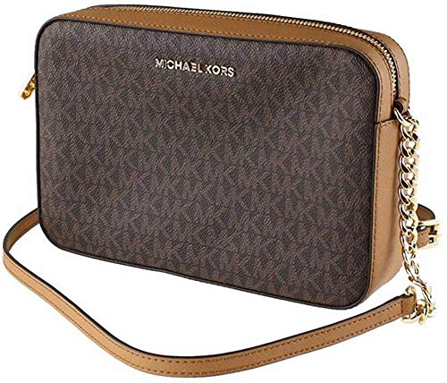 MK Women's Brown Jet Set Crossbody