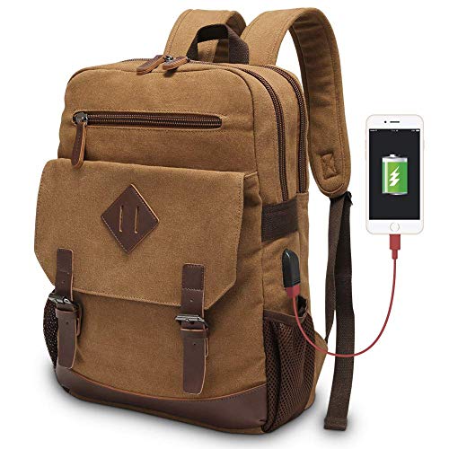 Canvas Backpack for Men Women