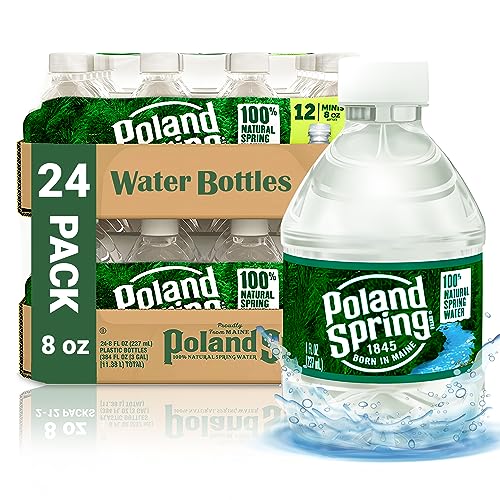 Spring Water Bottles 24 Pack - Bottled Spring Water - Spring Water - Small  Bottles Of Water - Mini Water Bottles 24 Pack - 8 oz Bottled Water - Bulk  Small Water Bottles - Dean Products