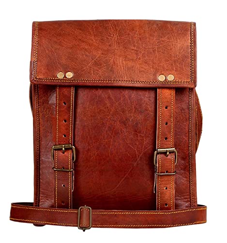RUSTIC TOWN Leather Satchel iPad Tablet Bag