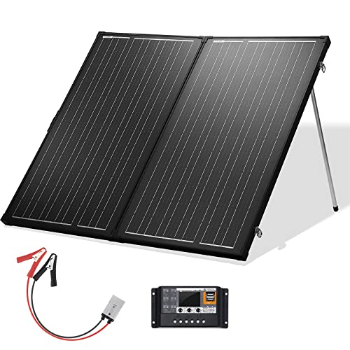 Portable 200W 12V Monocrystalline Solar Panel Suitcase - Ideal for RV Camping & Power Station