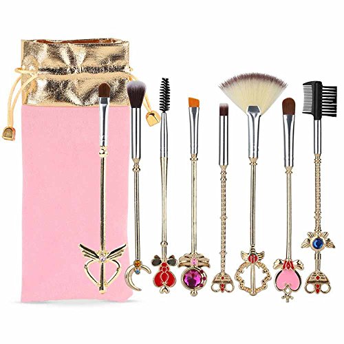 Coshine Sailor Moon Makeup Brush Set with Pouch