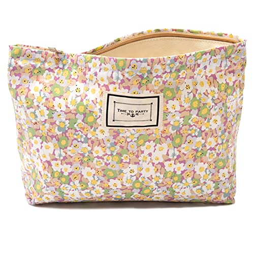 Aganmi Floral Makeup Bag for Women