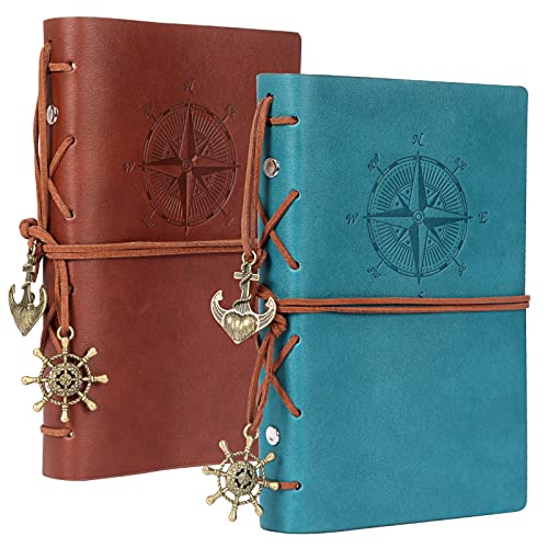 Vintage Spiral Refillable Notebook for Travelers