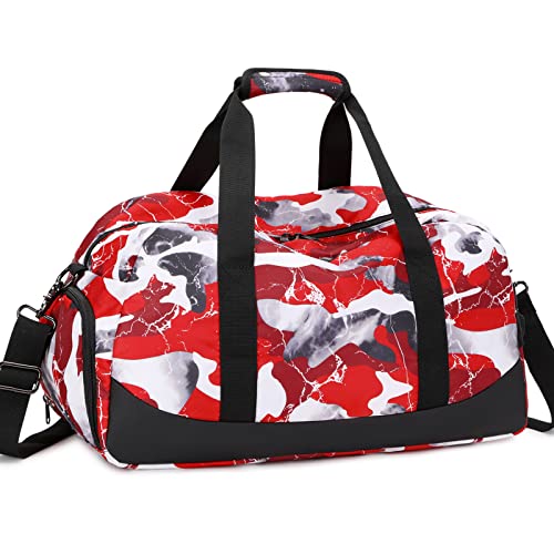 Kids Overnight Duffle Bag with Shoe Compartment & Wet Pocket
