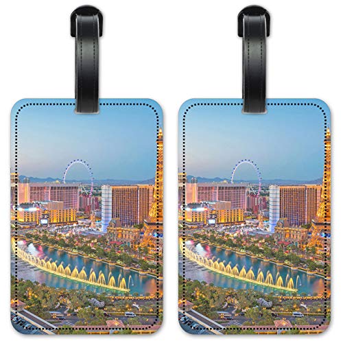 Las Vegas Skyline - Luggage ID Tags - Set of 2