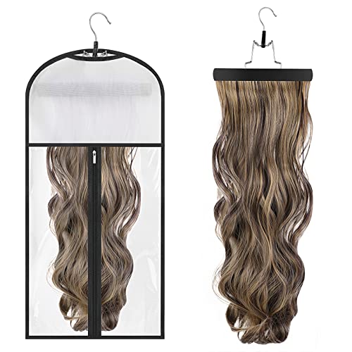 Portable Hair Extensions Storage Bag with Hanger