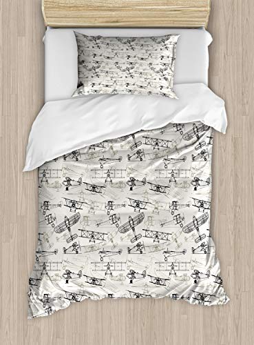 Ambesonne Airplane Duvet Cover Set