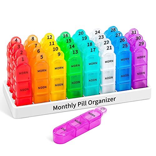 Daviky Monthly Pill Organizer