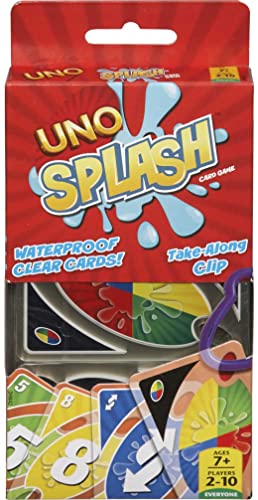UNO Splash Card Game for Outdoor Travel