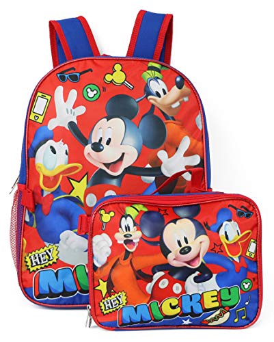 Group Ruz Mickey Mouse Backpack with Lunch Box