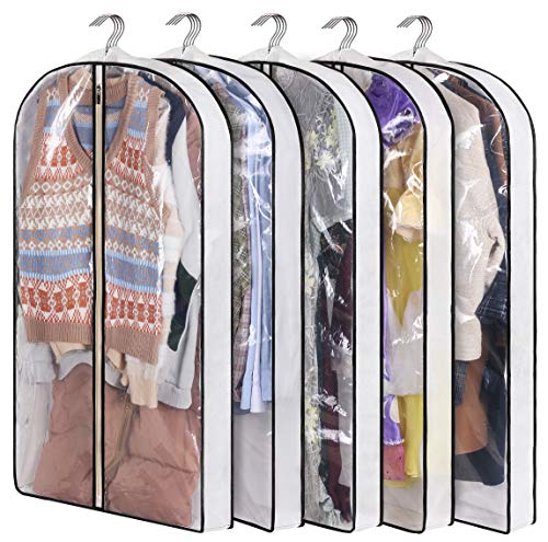 40" Garment Bags for Hanging Clothes Storage