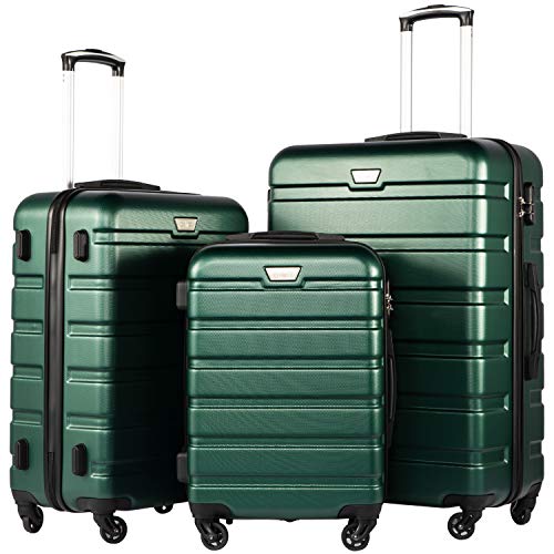 Coolife Luggage 3 Piece Set Suitcase Spinner