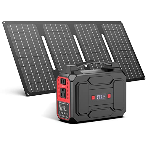 Apowking 146Wh Portable Power Bank with Solar Panel