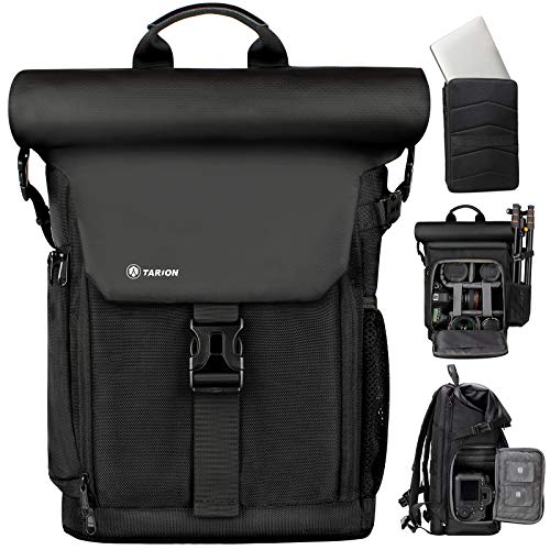 TARION Camera Backpack with Removable Laptop Sleeve