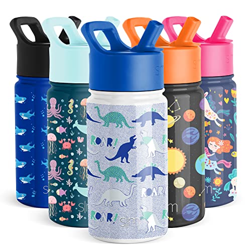 Simple Modern Kids Water Bottle with Straw Lid