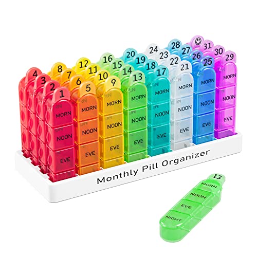 Daviky Monthly Pill Organizer - Convenient and Practical Medication Management