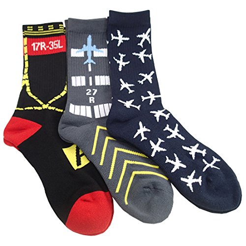 Aviation-Themed Crew Socks