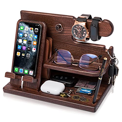 TESLYAR Wood Phone Docking Station