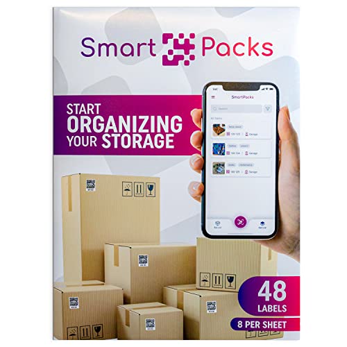 SmartPacks QR Code Labels for Storage & Organization
