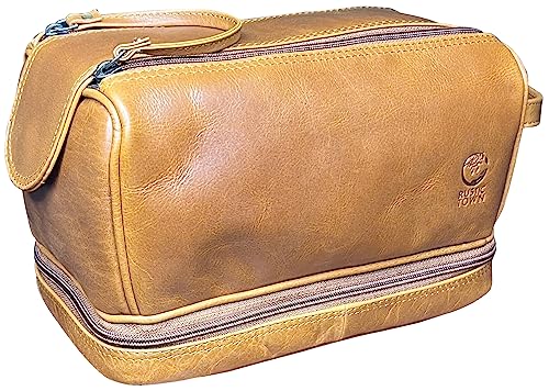 RUSTIC TOWN Leather Toiletry Bag