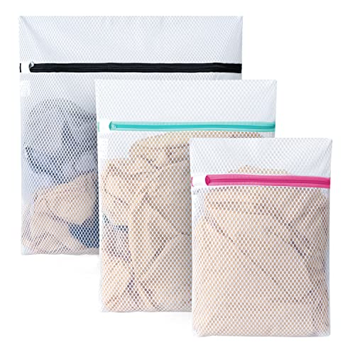 BAGAIL Set of 3 Honeycomb Mesh Laundry Bags
