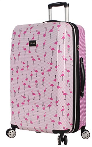 Betsey Johnson Checked Luggage - Flamingo Strut