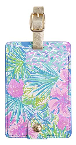 Lilly Pulitzer Luggage Tag with Secure Strap