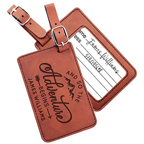 Custom Leather Luggage Tags