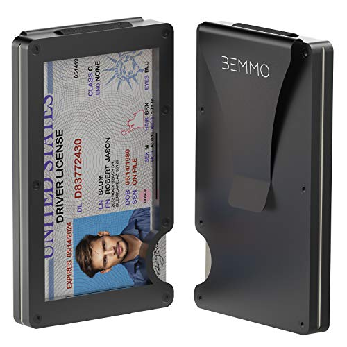 Bemmo Aluminum Card Holder Wallet with Money Clip