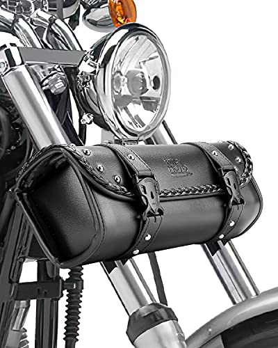 Motorcycle Fork Bag PU Leather Saddlebag