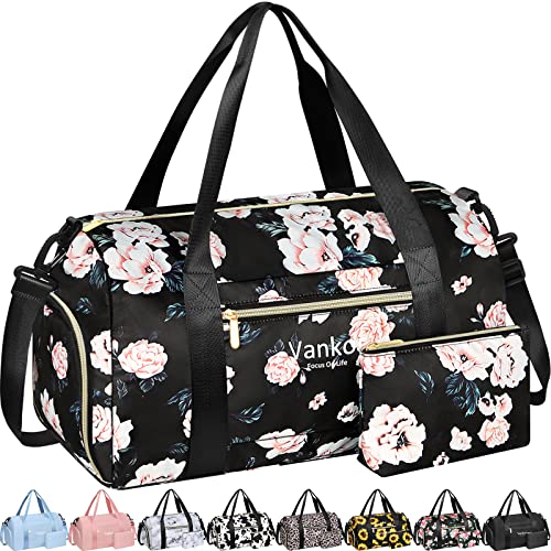 Waterproof Gym Bag for Women with Shoe Compartment