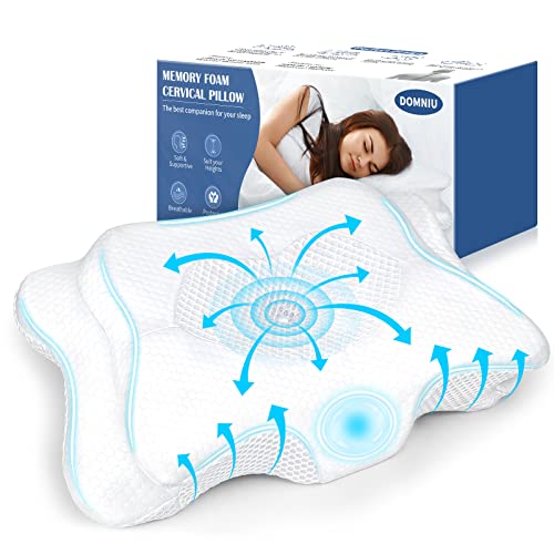 Osteo Cervical Pillow for Neck Pain Relief, Hollow Design Odorless Memory  Foam Pillows with Cooling Case, Adjustable Orthopedic Bed Pillow for  Sleeping, Contour Support for Side Back Stomach Sleepers  Queen(25.5*16.5*5.2/4.