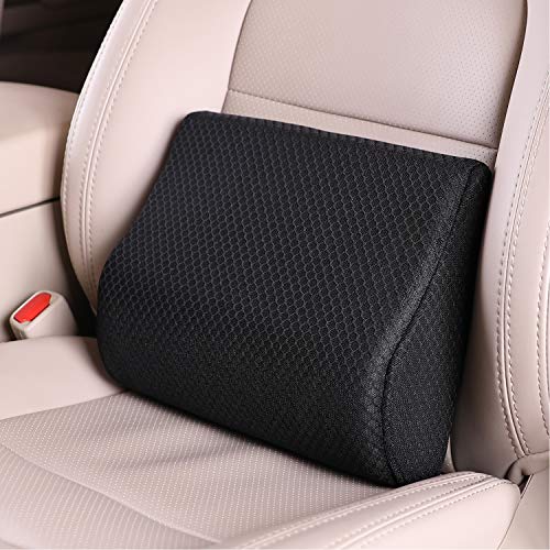  au-kee Lumbar Support for Car, Genuine Leather Memory
