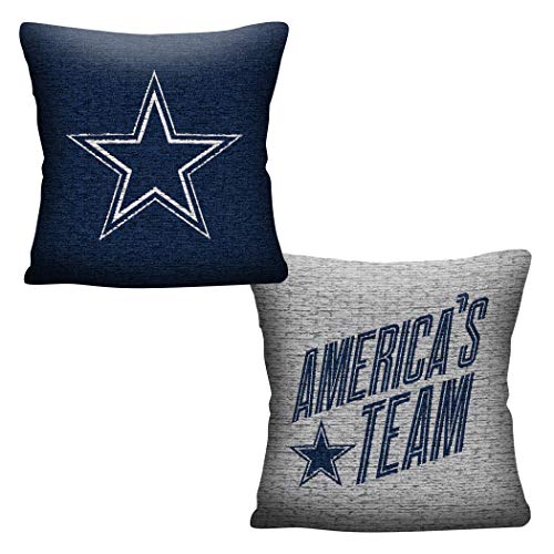 NFL Dallas Cowboys Double Sided Woven Jacquard Pillow