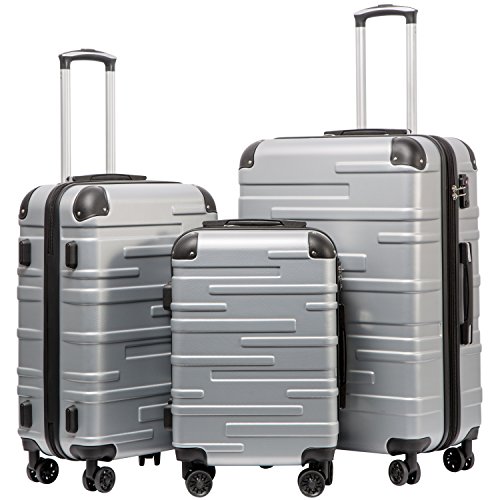 Coolife Luggage Expandable Suitcase Set with TSA Lock