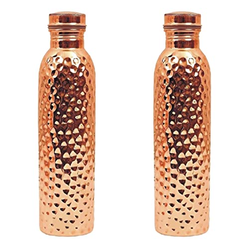 Copper Water Bottle, Drinkware Set - Health Twist in a Stylish Package