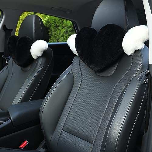 Cute Car Headrest Pillow with Angel Wings