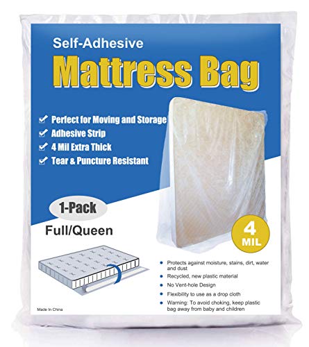 ComfortHome Sealable Mattress Bag for Moving and Storage
