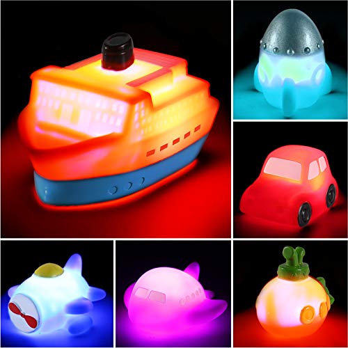 Light-Up Floating Boat Bath Toy Set