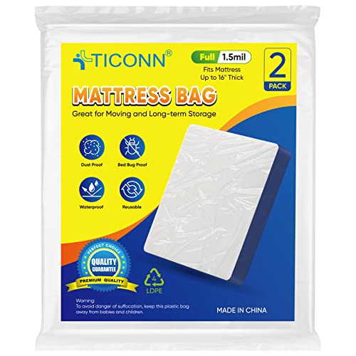 TICONN Mattress Bag for Moving Storage