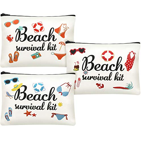 Beach Survival Kit Cosmetic Bag for Women
