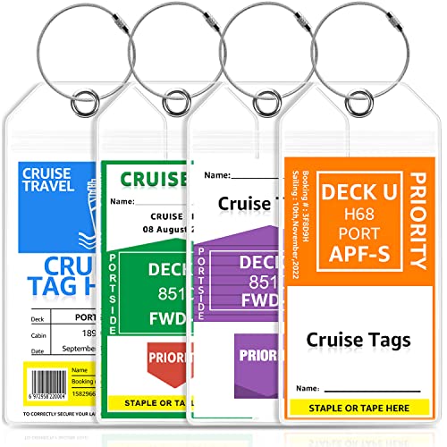 Cruise Luggage Tag Holders for Cruise Ships
